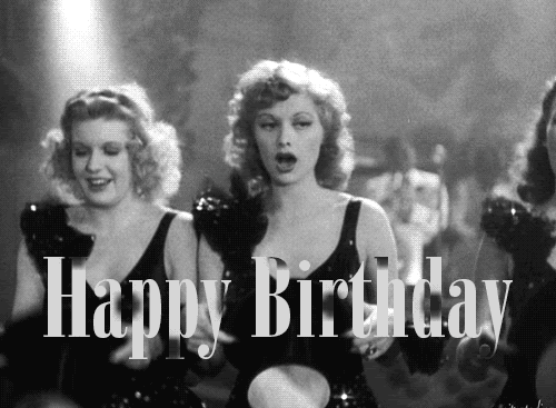 Happy Birthday Retro Girls Dance