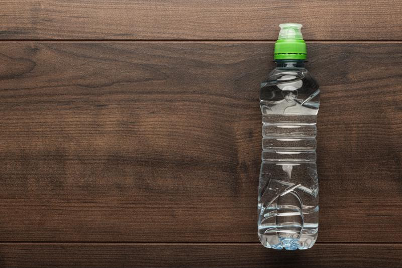 A reusable water bottle can be a life-saver during long waits at the airport. 
