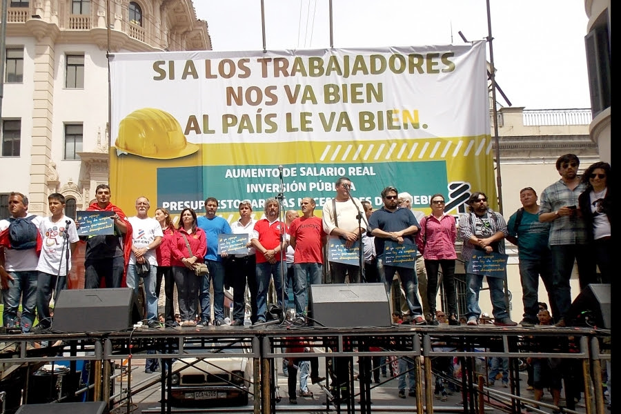 Pereira y Abdala: el acto del PIT-CNT fue por "la construcción de la esperanza" y "la unidad sindical"