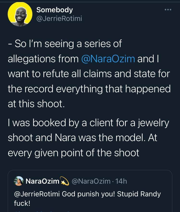 Photographer threatens lawsuit after a model accused him of