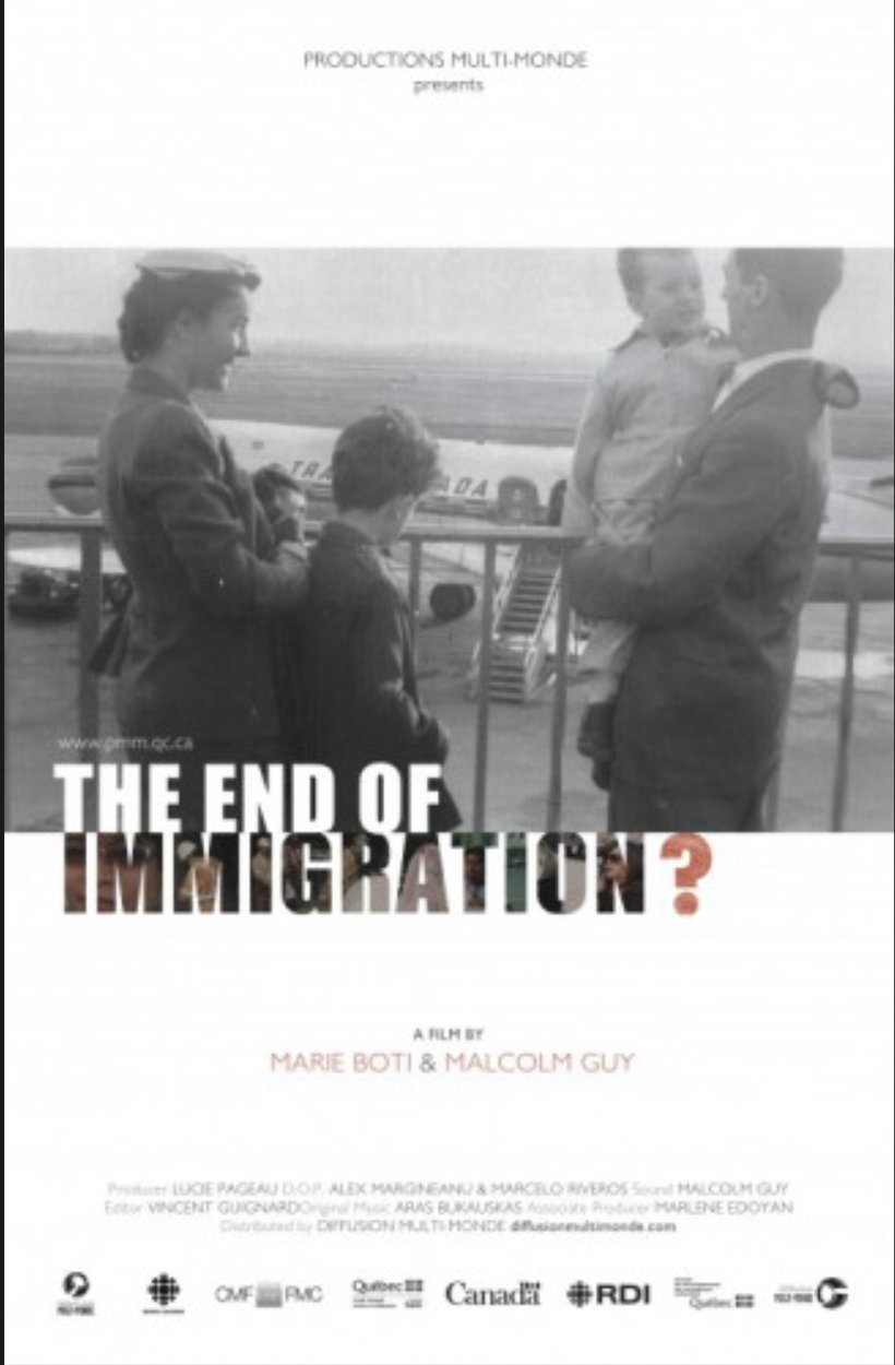 Film Post for the documentary The End of Immigration.
