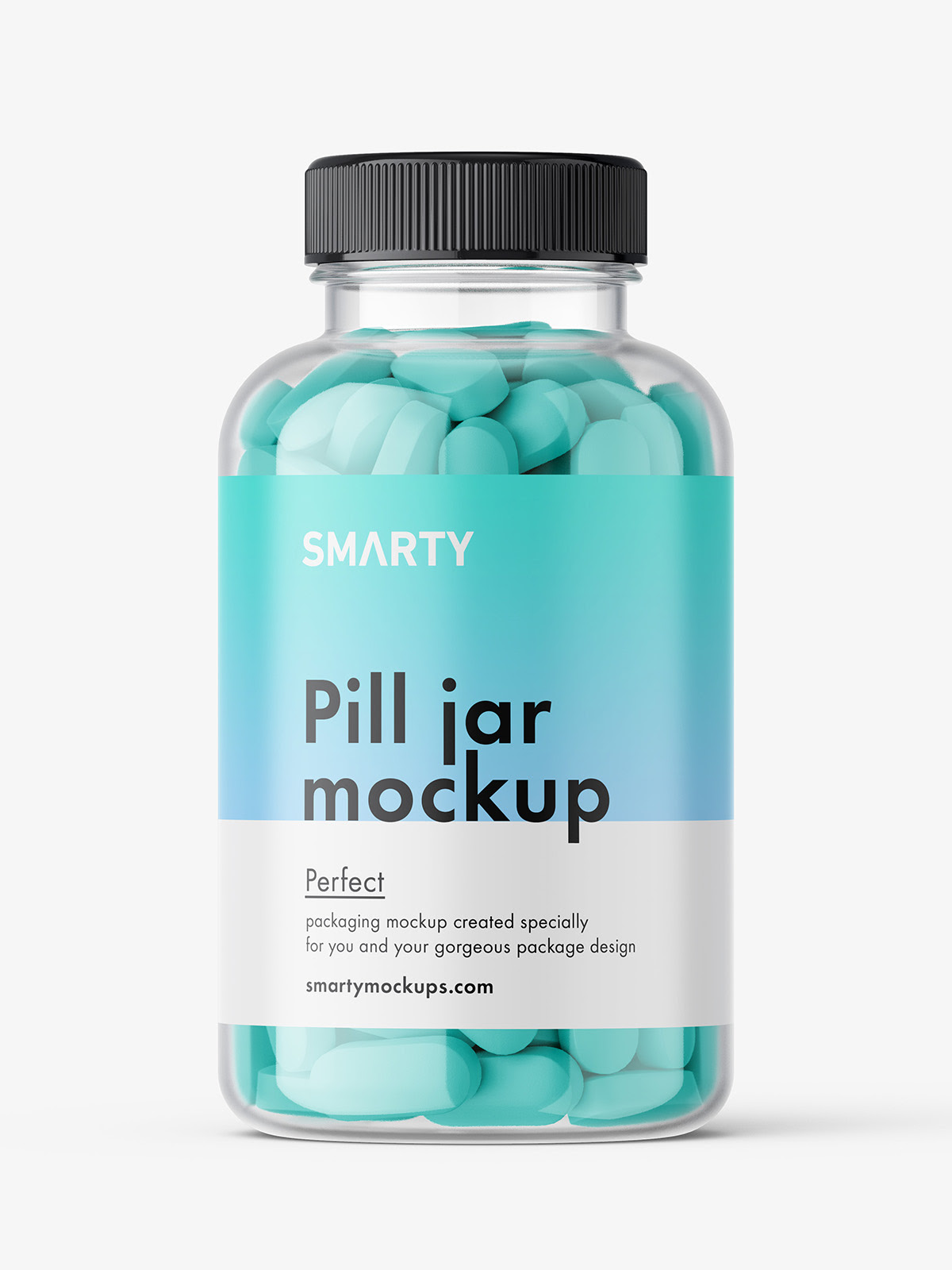 Jar with pills mockup Smarty Mockups