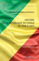 couverture Histoire de la
République du Congo de 1958 à 2017