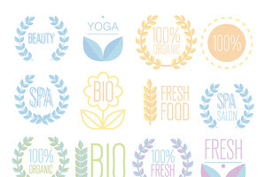 Organic,bio,ecology natural logos