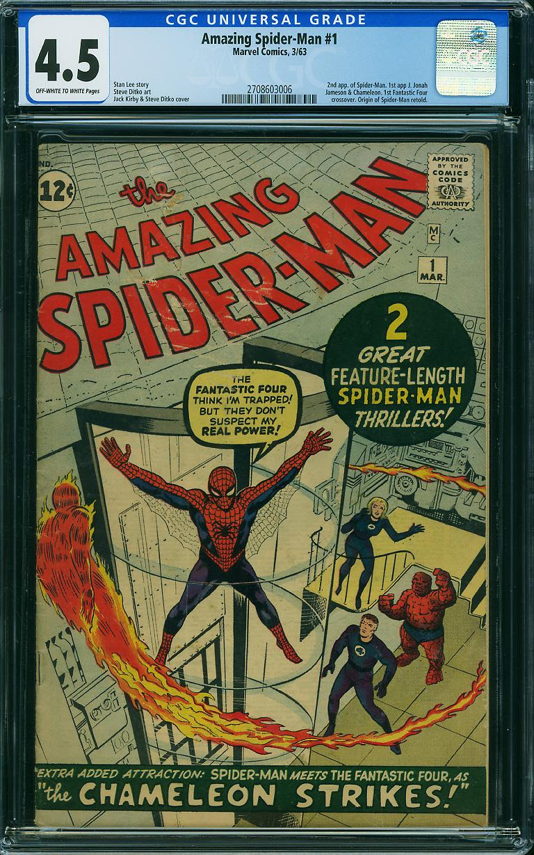 FANTASTIC FOUR #5 CGC 6.0 CR/OW PAGES