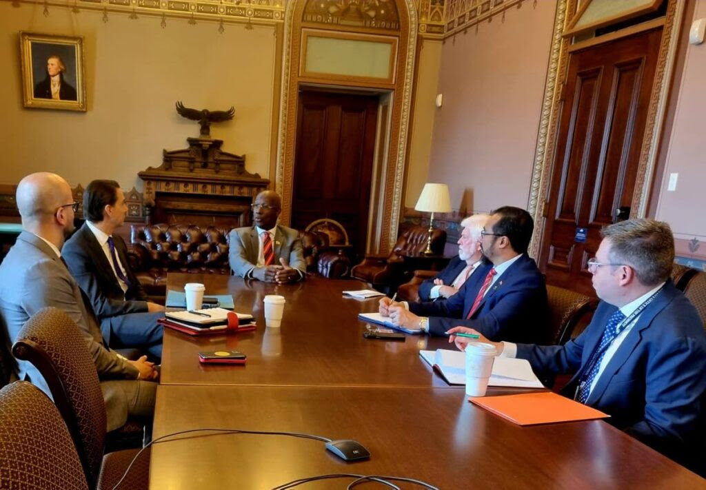 Prime Minister Dr Keith Rowley held energy discussions with US officials. - Office of the Prime Minister