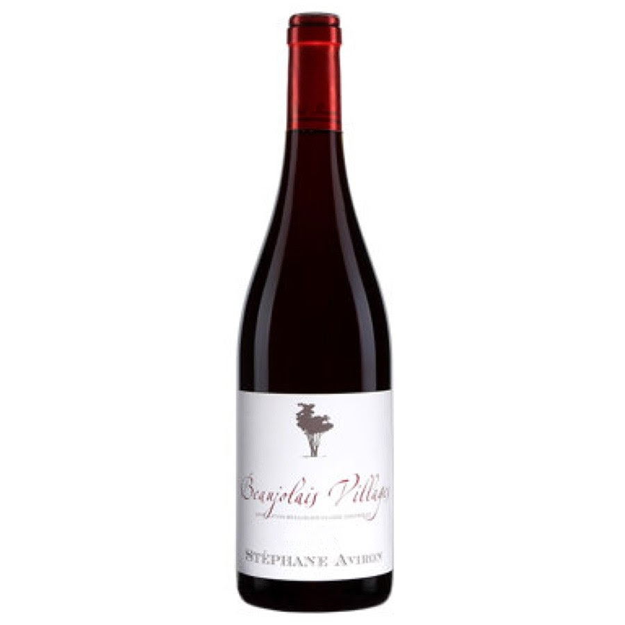 Bottle of Beaujolais Villages Burgundy by Stephane Aviron 2016