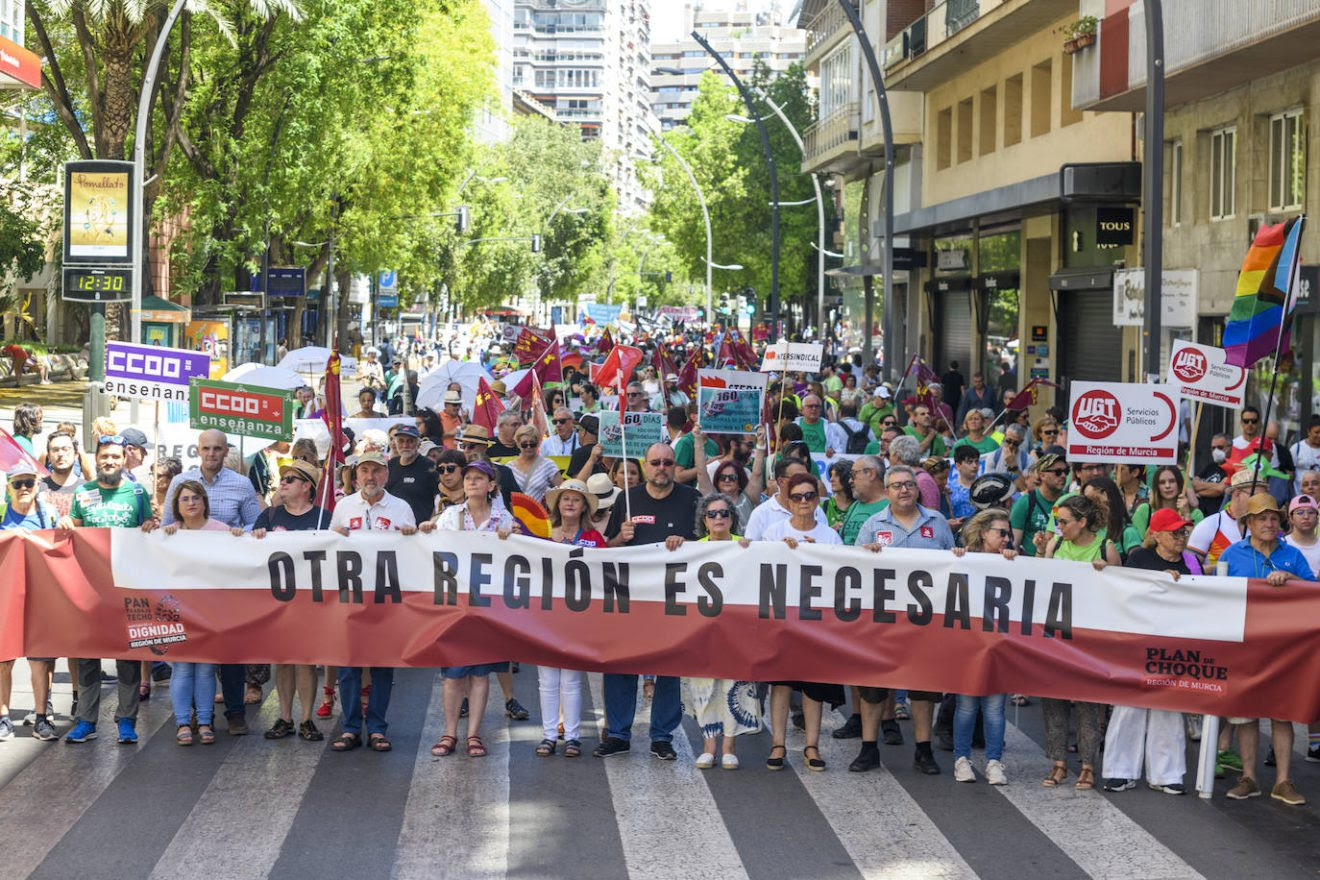 Marcha por la dignidad en Murcia