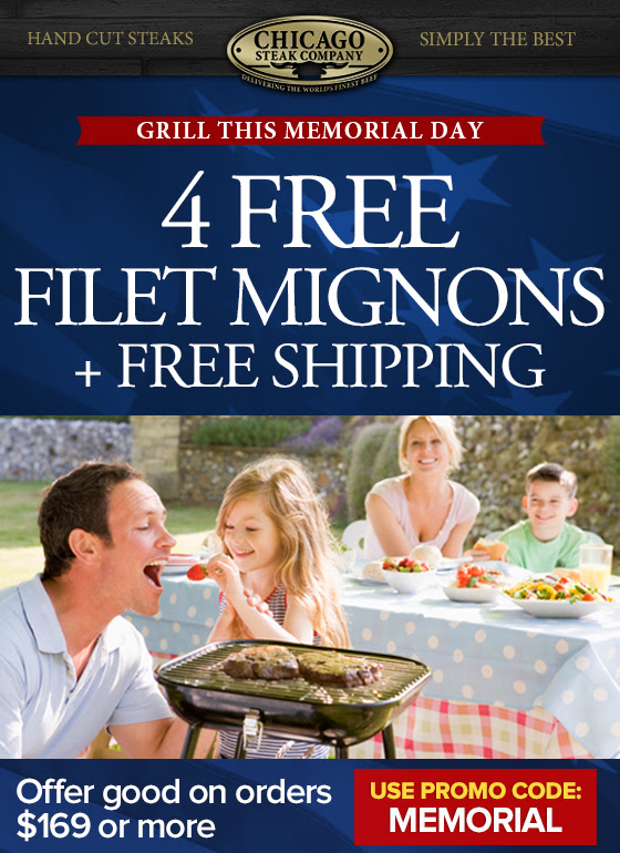 4 Free Filets + Free Shipping - use promo code MEMORIAL