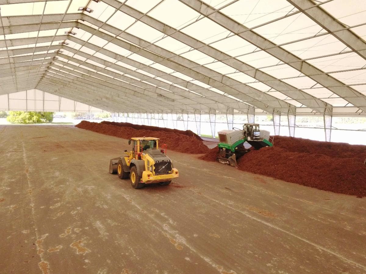 Hillsborough County Biosolids Composting Facility interior