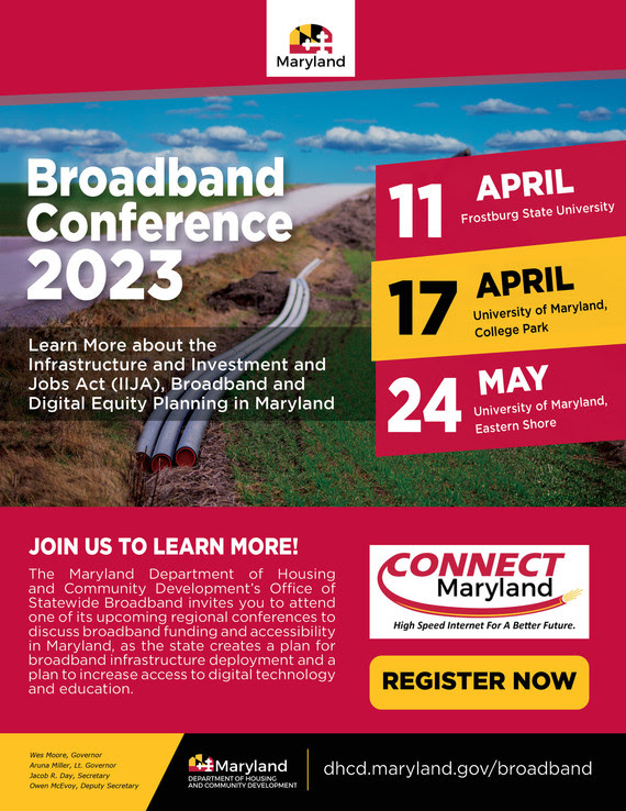 State of Maryland Broadband BEAD/DE Conference 2023 Invitation