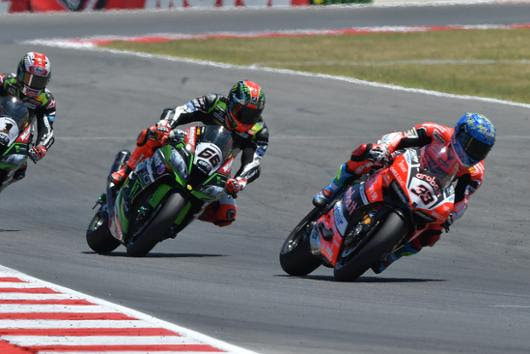 Marco Melandri, Tom Sykes & Jonathan Rea