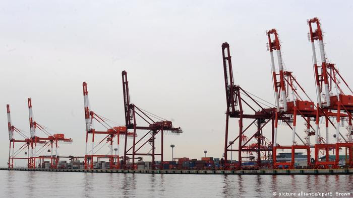 Porto parado no Japão Porto parado no Japão