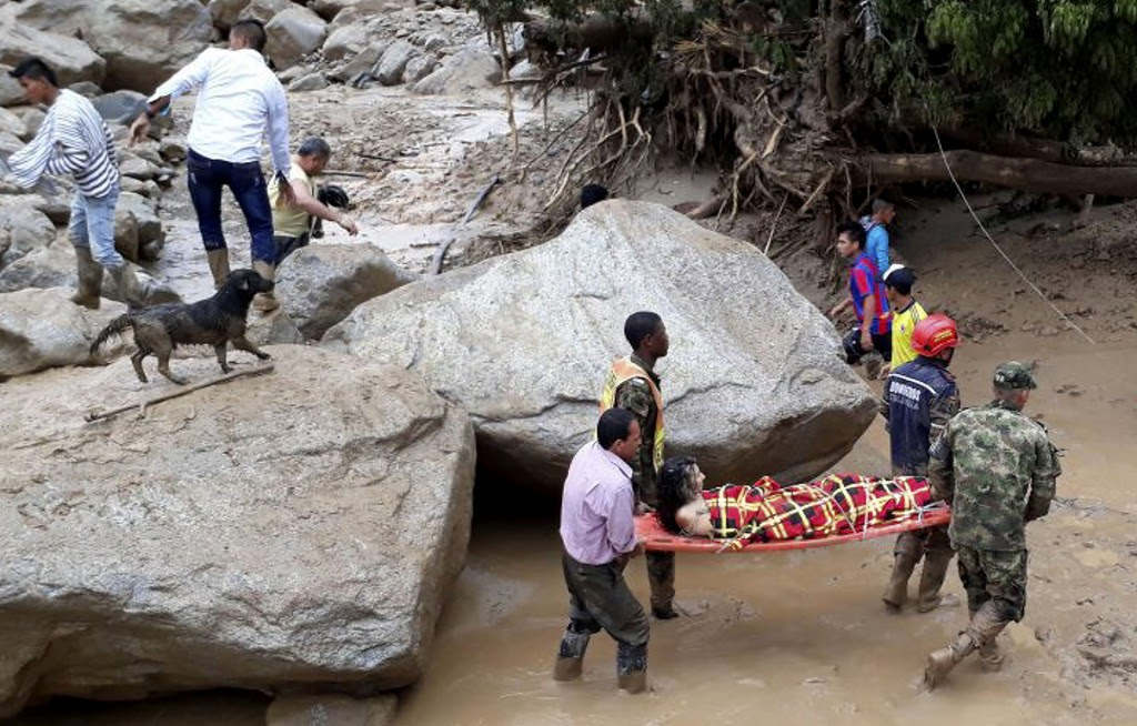 Habitantes y autoridades daban cuenta de una situación “dramática” en el municipio de Mocoa, en el sur del país (AFP)