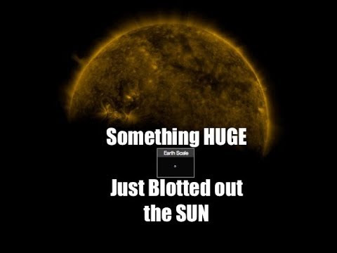 Something Huge Blocking the Sun, and it's Not the Moon! (Video)