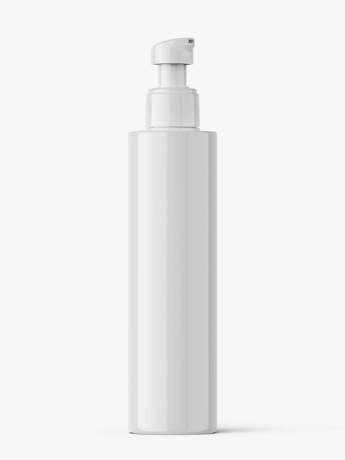 Bottle with pump mockup / glossy Smarty Mockups