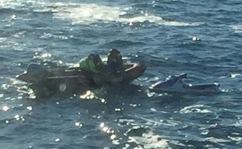 Photo of Puyallup crew rescuing jet skiers