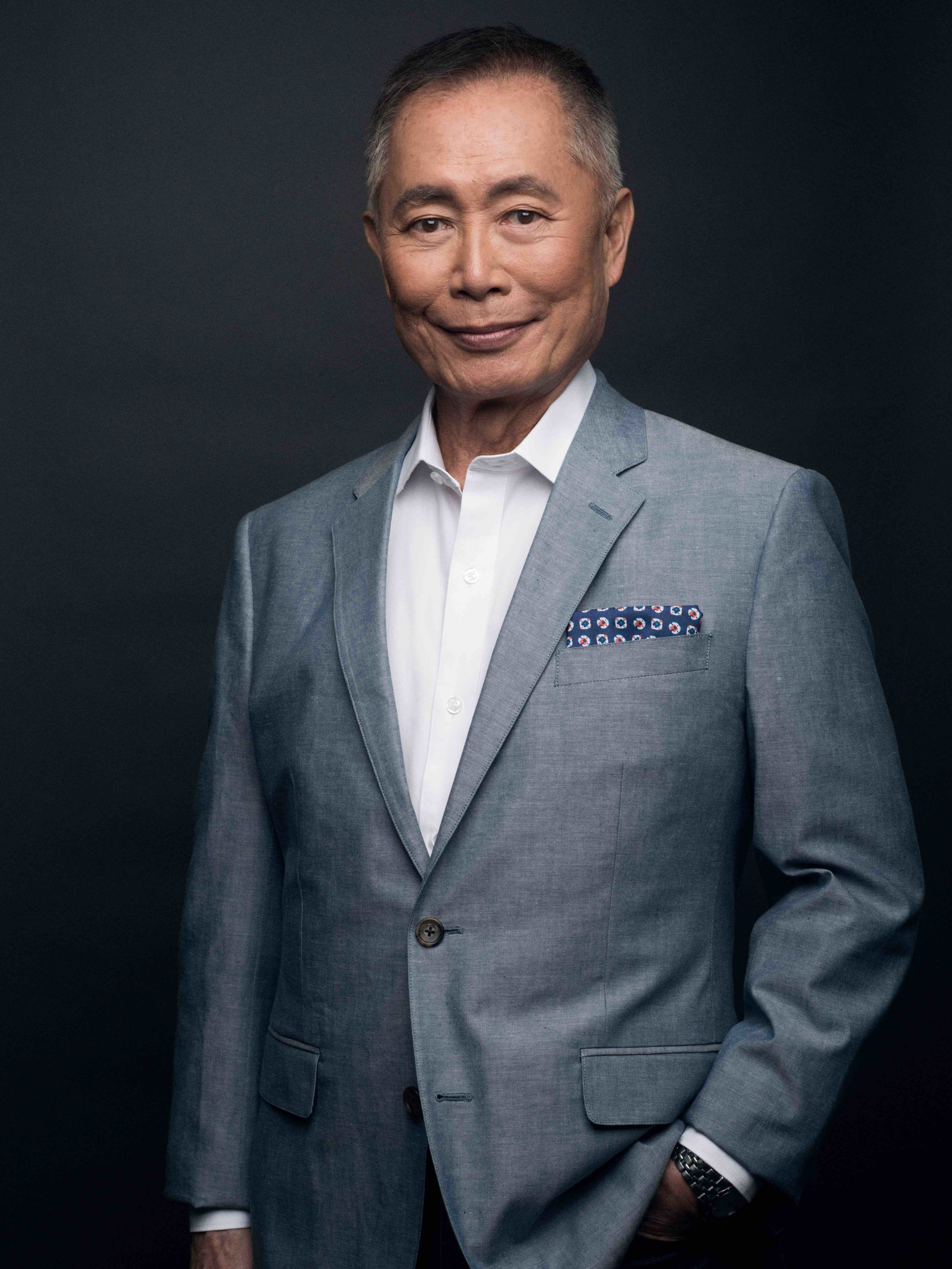 George Takei in a suit