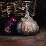 Garlic and a Red Onion - Posted on Friday, November 28, 2014 by Pascal Giroud