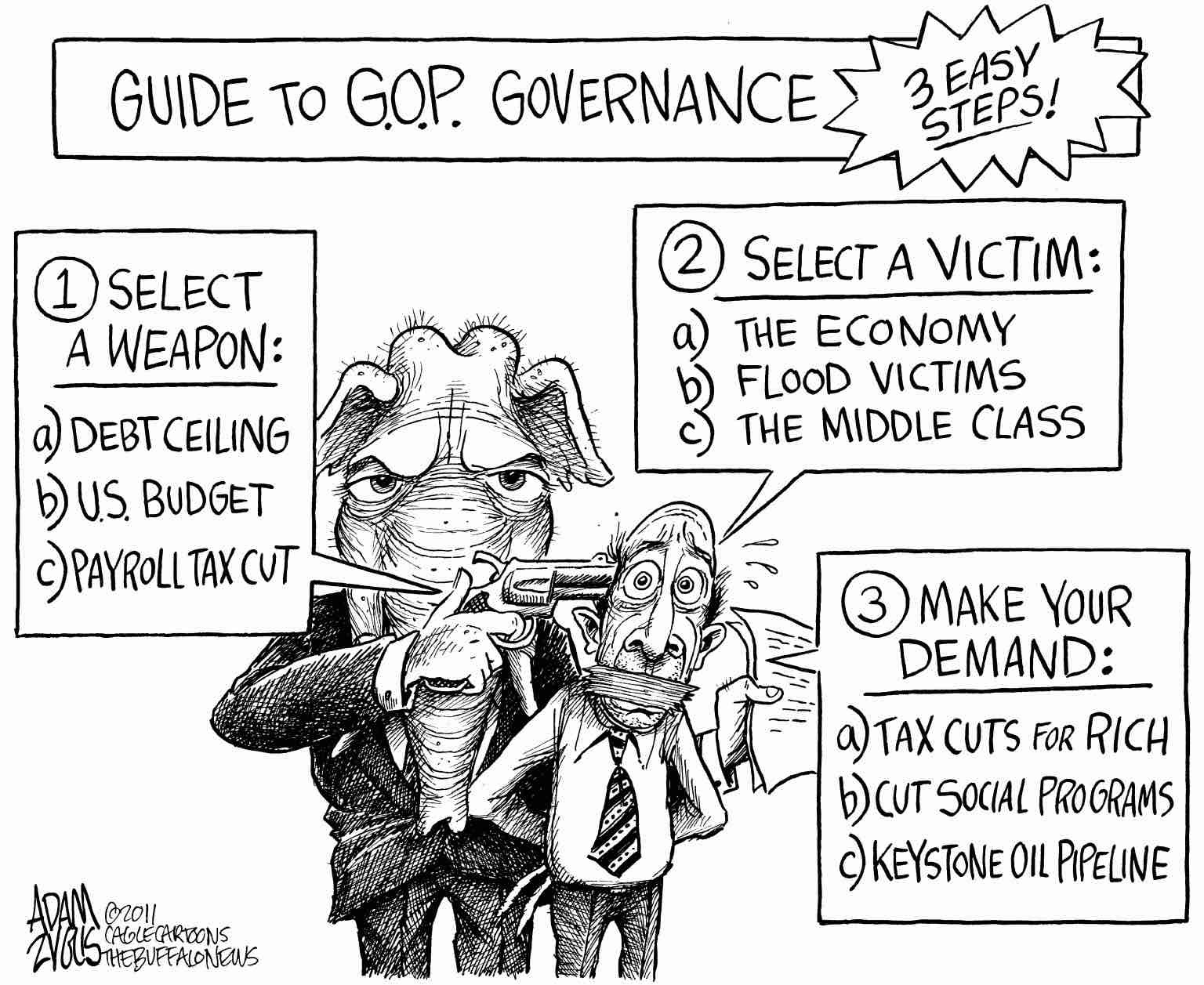 Republican governing by hostage taking