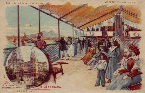 Mareorama Souvenir Postcard, 1900