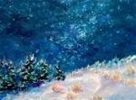 Winter Starry Night - Posted on Monday, December 1, 2014 by Jean Nelson