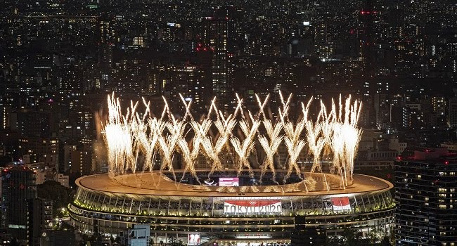  Tokyo 2020 Olympics: Naomi Osaka lights Olympic cauldron at Opening Ceremony (Photos)