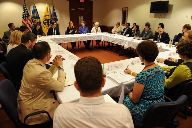On June 19, 2015, Secretary Burwell hosted a roundtable of over 20 LGBT advocates to discuss how we can continue to make more progress for the LGBT community.