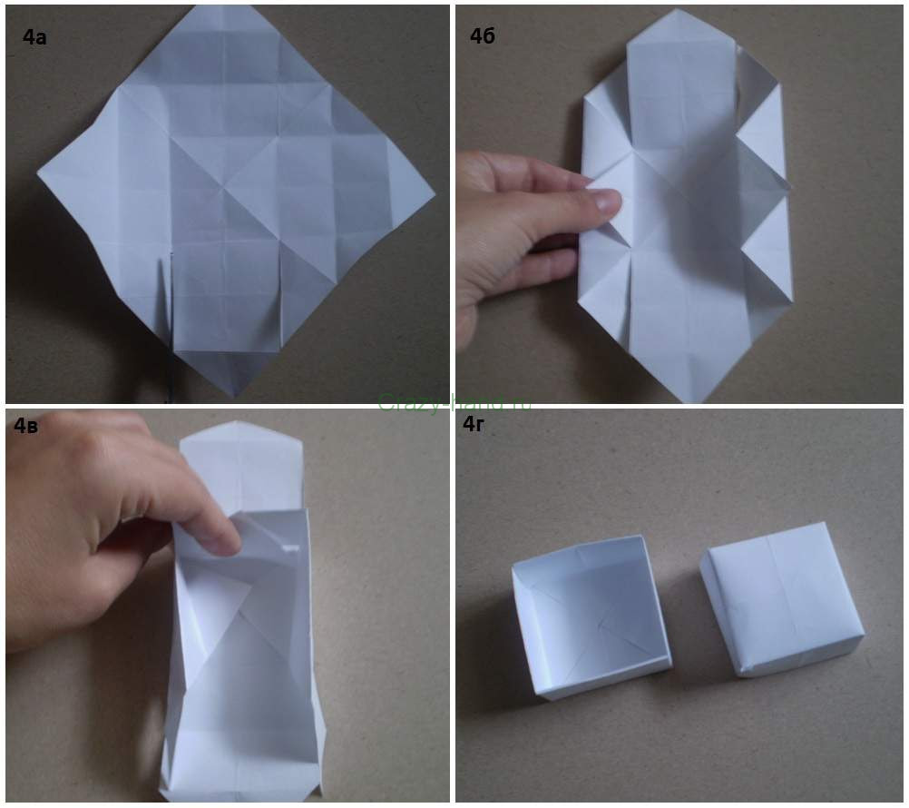 Коробка из бумаги легко