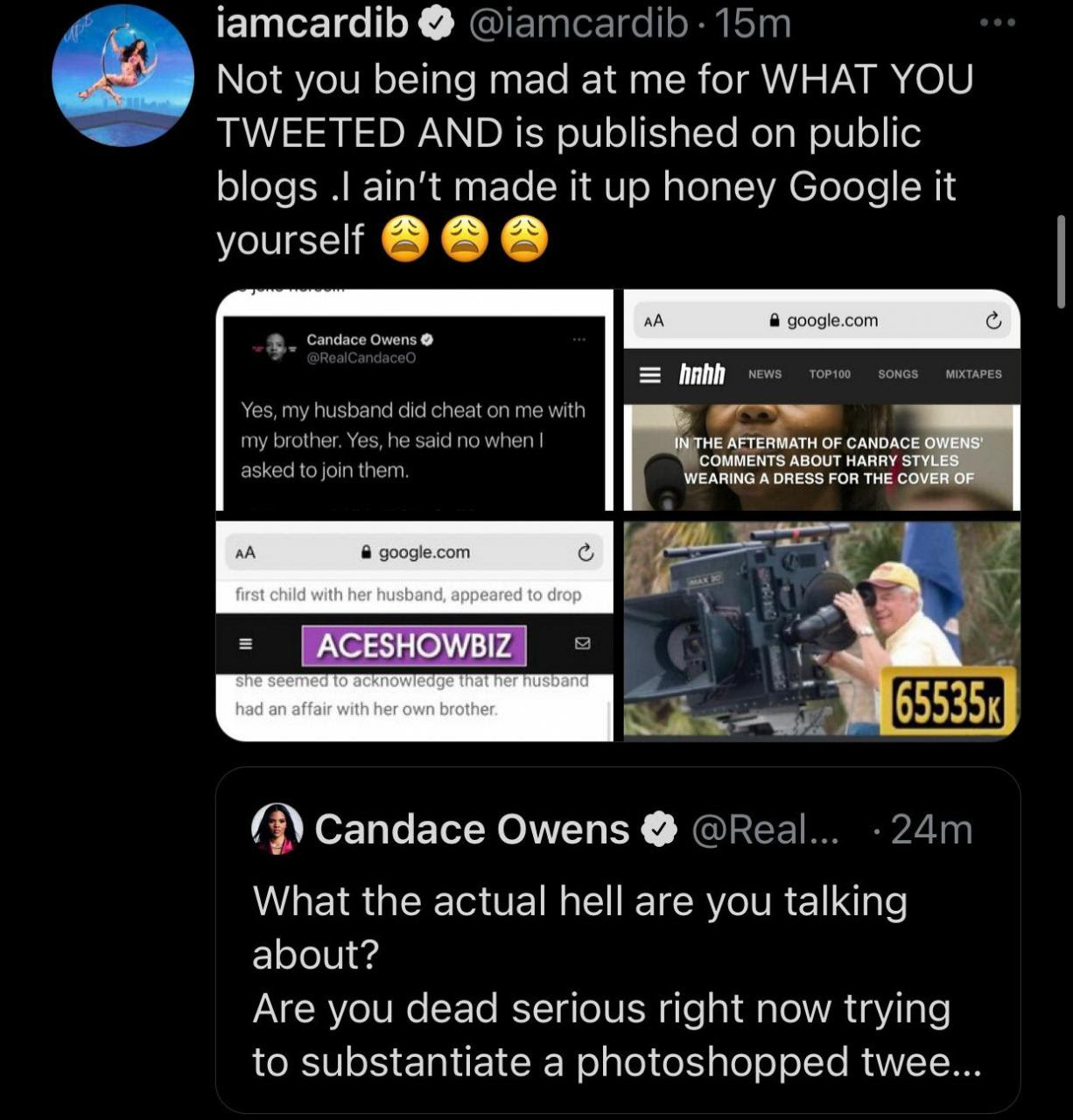 Cardi B and Candace Owens fight dirty and threaten to sue each other over Cardi