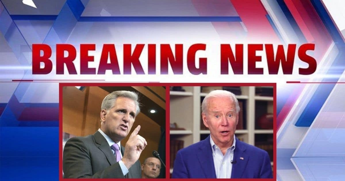 McCarthy Nails Biden with Surprise Move -  It Comes Just Minutes After Joe's Big Announcement