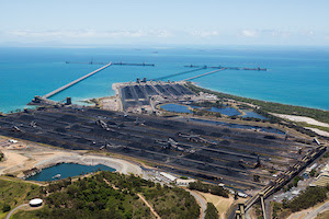 Coal port near the Great Barrier Reef