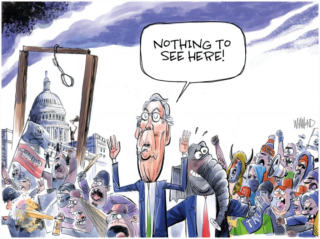 McConnell and Republicans want to ignore the Jan 6th insurrection