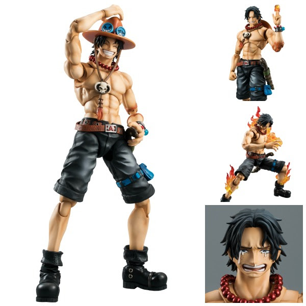 PORTGAS D. ACE FIGURA 23 CM ONE PIECE P.O.P. VARIABLE ACTION HEROES DX PORTGAS D. ACE FIGURA 23 CM ONE PIECE P.O.P. VARIABLE ACTION HEROES DX