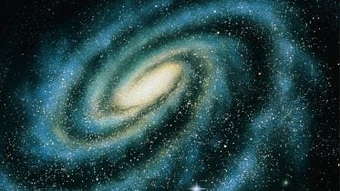 Distant Spiral Galaxy Art Illustration