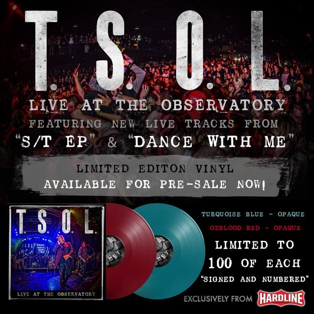 TSOL Set To Release Live LimitedEdition Vinyl via Hardline