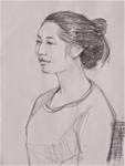 Esther,portrait,graphite drawing on paper,24x18,price$200 - Posted on Saturday, March 28, 2015 by Joy Olney