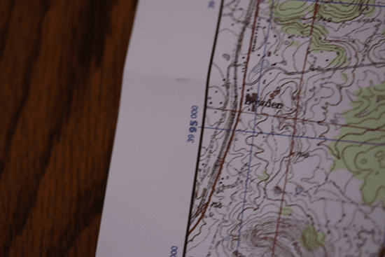 topo topographic map northing coordinates