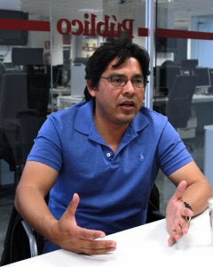 Víctor Fernández, abogado de la familia de Berta Cáceres. ERLY QUIZHPE