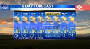 Tuesday Morning Weather - Showers, Light Winds, Humidity