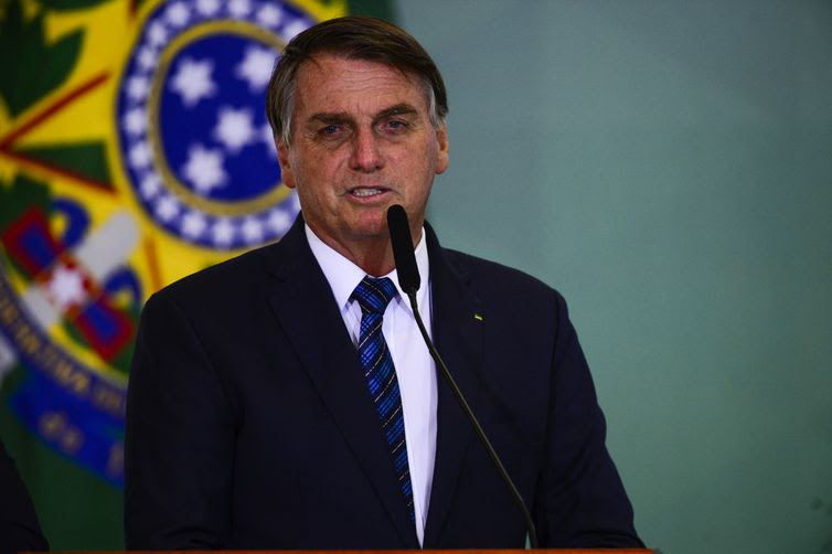 Marcelo Camargo/Agência Brasil O presidente Jair Bolsonaro participa do lançamento da Agenda Prefeito + Brasil, no Palácio do Planalto.