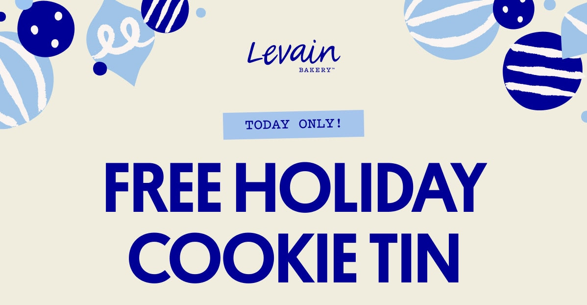 Free Holiday Cookie Tin! No Code Needed.
