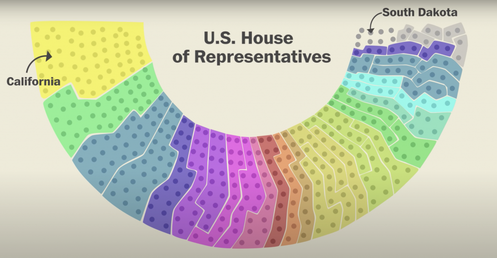 The process of re-drawing district lines to give an advantage to one party over another is called "gerrymandering". Washington Post