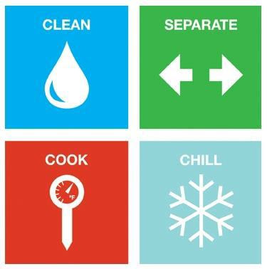 Check Your Steps: Clean, Separate, Cook, Chill