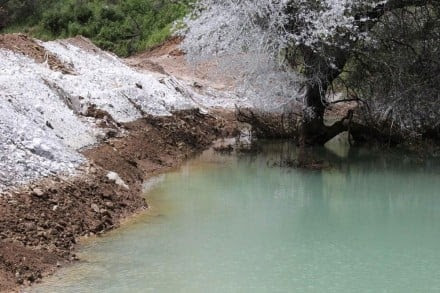 El derrame de la mina Buenavista en el río Sonora. Foto: Profepa
