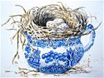 Nesting in Blue Willow - Posted on Sunday, January 11, 2015 by carolyn watson