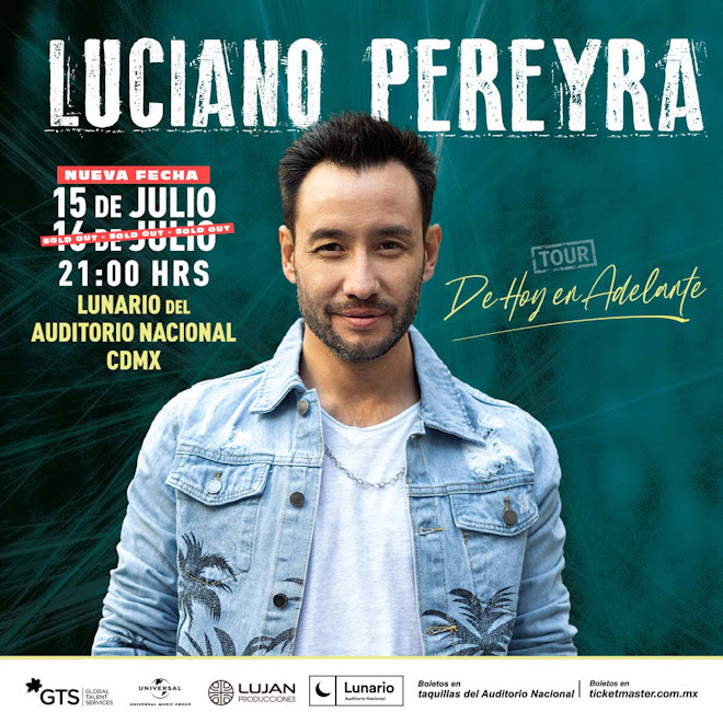 Luciano Pereyra agota las entradas para su show en el Lunario del Auditorio Nacional