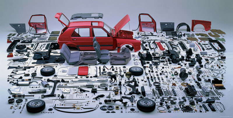 exploded view volkswagen golf MK2