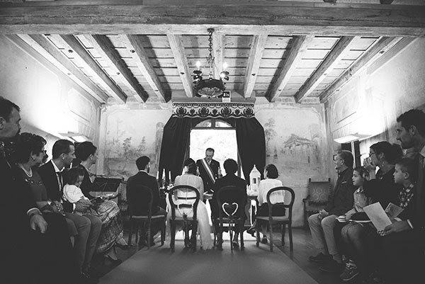 matrimonio anni 50 cerimonia civile in Villa Balladoro