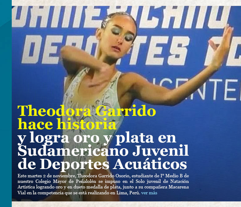 Theodora Garrido hace historia y logra oro y plata en Sudamericano Juvenil de Deportes Acuáticos